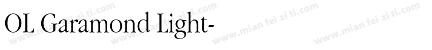 OL Garamond Light字体转换